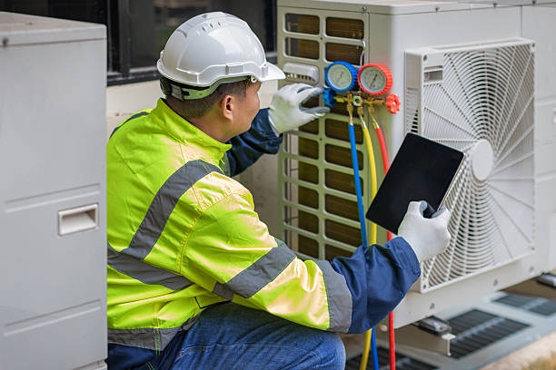 Professional Hvac Installation technician working in South Easton, MA